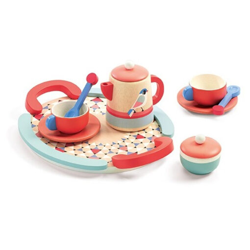 Houten thee set
