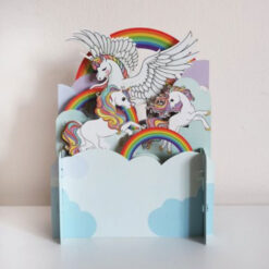 3d pop up kaart eenhoorn