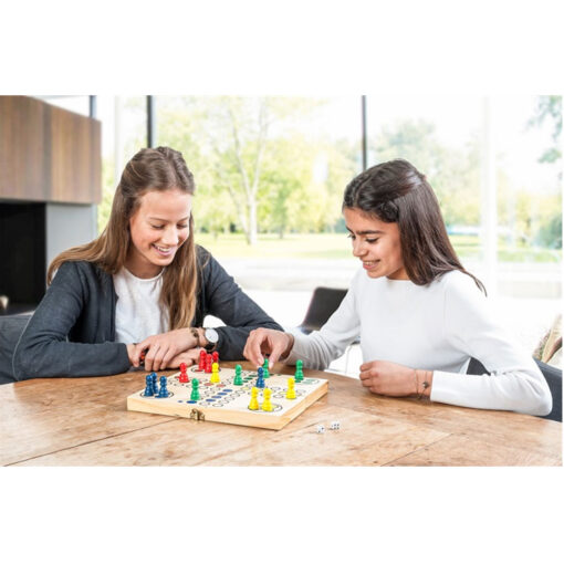houten ludo in opklapbare doos