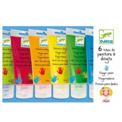 6 tubes vingerverf