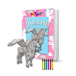 Eenhoorn puzzel kleurboek