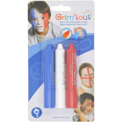 Face paint rood wit en blauw