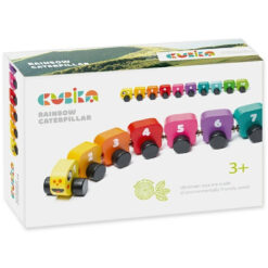 Cubika trein regenboog wurm