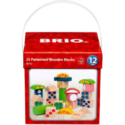 Brio 25 houten blokken met patronen