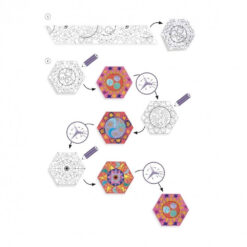 Djeco mandala's kleuren en vouwen