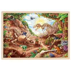 Goki puzzel dinosaurus opgraaf site 192 stukjes