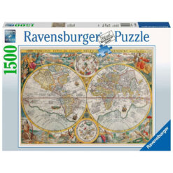 Puzzel wereldkaart 1594