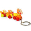 Houten trekfiguur eendjes